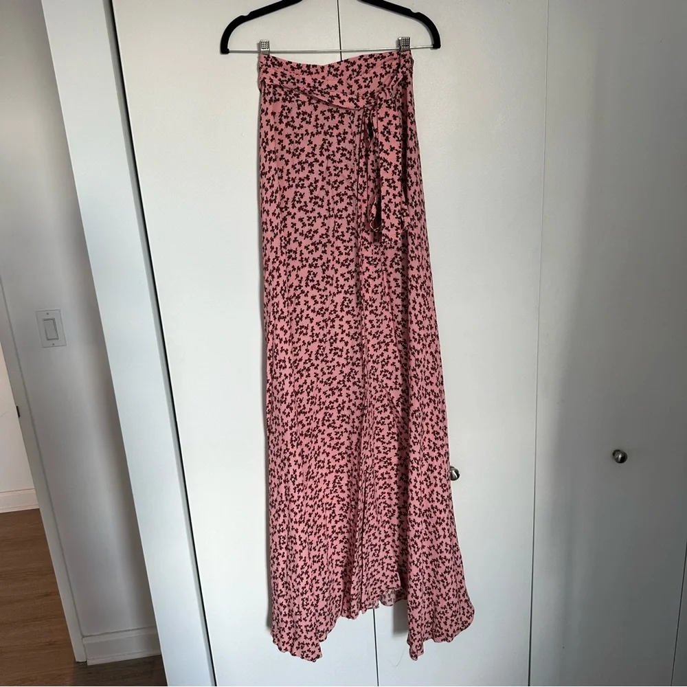 Alexis Floral Print Full Length Wrap Skirt - Picture 10 of 12